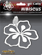 3D Hibiscus - Car and Truck Decals