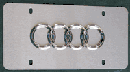 Audi Logo License Plate 