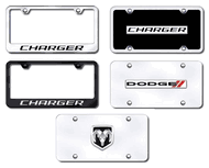 Charger License Plates and Frames