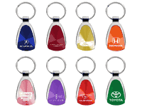 Colored Swirl Effect Keychains