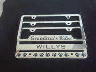 Custom/Personalized License Plate Frames