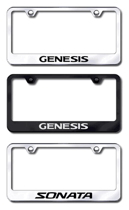 Genesis and Sonata License Plate Frames