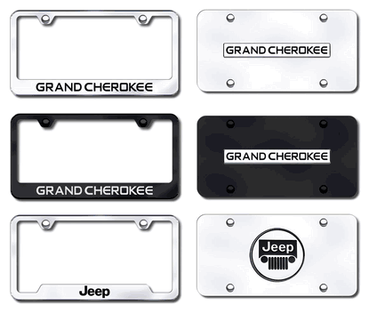 Grand Cherokee License Plates and Frames