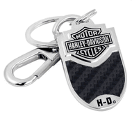 Harley-Davidson Carbon Fiber Inley Key Chain