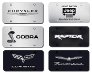 Laser Engraved Front Logo License Plate