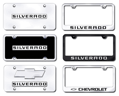 Silverado License Plates and Frame