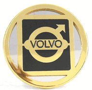 Volvo Gold Logo Hitch Cover - Tow Plug - 2 Inch Size