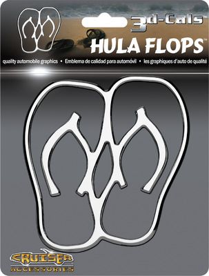 3D Hula Flops - Car and Truck Decals