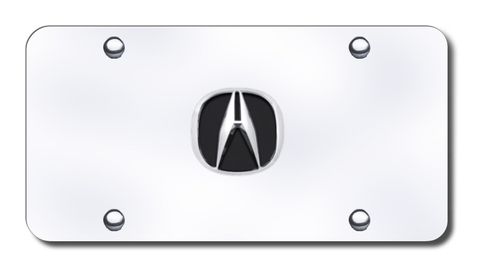 Acura Logo License Plate - Black Fill - Vanity Tag