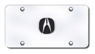 Acura Logo License Plate - Black Fill - Vanity Tag