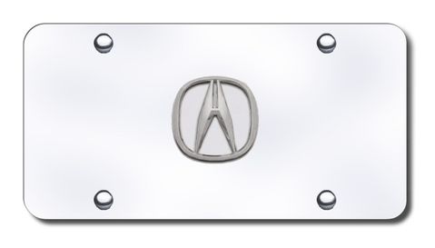 Acura Logo License Plate - No Fill - Vanity Tag