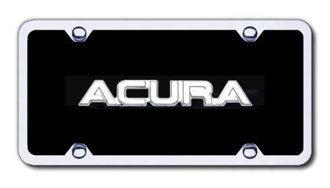 Acura Name Black License Plate - Vanity Tag