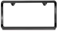 Black Pearl Stainless Steel License Plate Frames - 2 Hole Thin