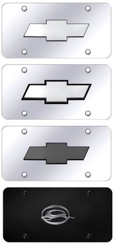 Chevrolet License Plate Logo Tag