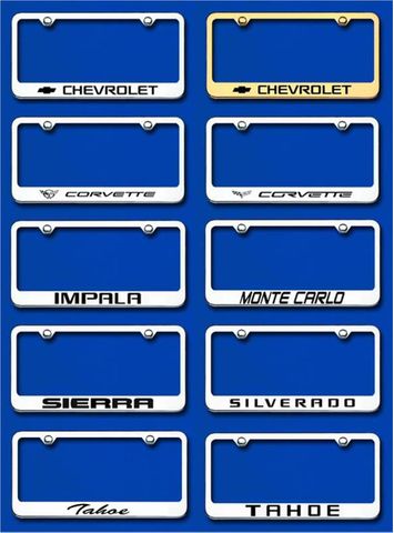 Chevy License Plate Frame - Tag Holders