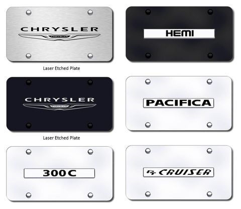 Chrysler Logo License Plate