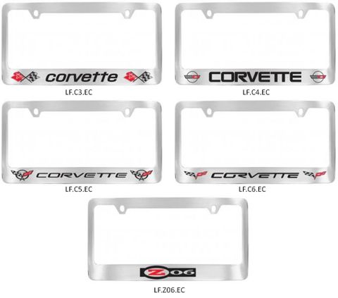 Corvette License Plate Frames