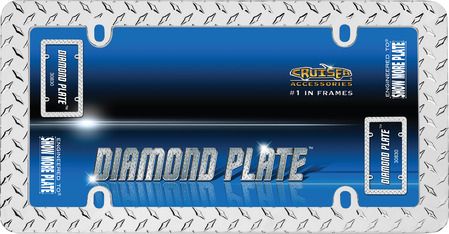 Diamond Chrome License Plate Frame