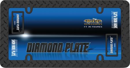 Diamond Matte Black License Plate Frame