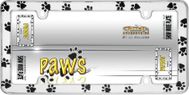 Paws License Plate Frame