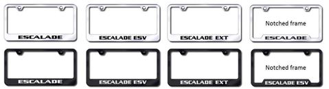 Escalade License Plate Frames