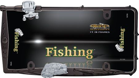 Fishing License Plate Frame