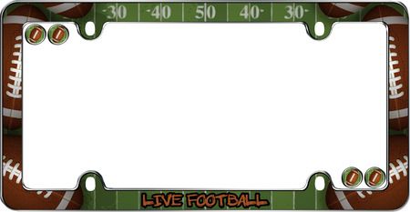 Football License Plate Frame