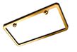 Brushed Gold Titanium Finish over Stainless Steel License Plate Frame - 2 Hole Thin