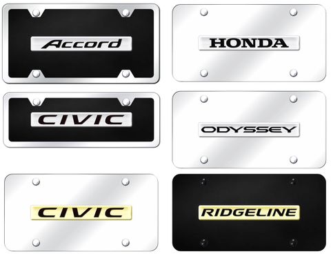 Honda Name Front License Plates