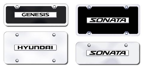 Hyundai Name License Plates