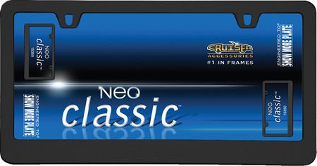 Neo Classic Black License Plate Frame