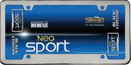 Neo Sport Black Chrome License Plate Frame