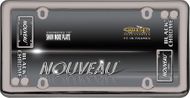 Nouveau Black Chrome License Plate Frame