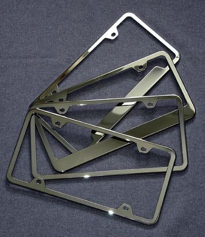 Polished License Plate Frames