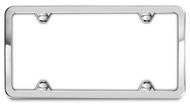 Polished Stainless Steel License Plate Frames - 4 hole Thin