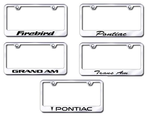 Pontiac License Plate Frames