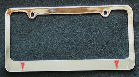 Pontiac Logo License Plate Frame