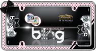 Retro Polka Dot Bling License Plate Frame