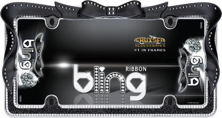 Ribbon Bling License Plate Frame