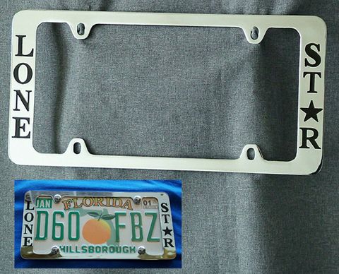 Texas Lone Star License Plate Frame