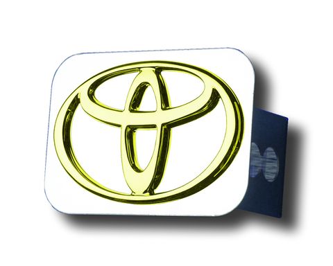 Toyota Gold Logo Hitch Cover - Tow Plug