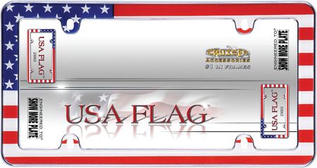 USA Flag License Plate Frame