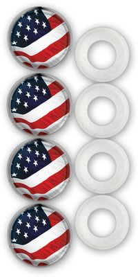 USA Flag Screw Cap Covers - Fastener Caps