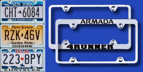 Wide Faced License Plate Frame